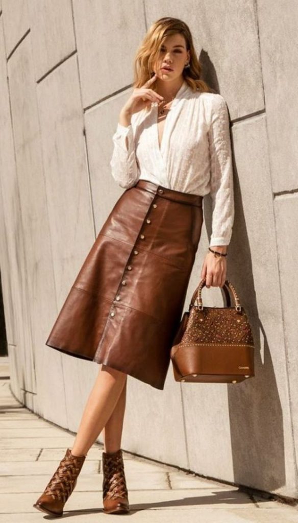 Leather Skirt 