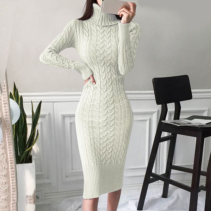 Mid length winter dresses hotsell