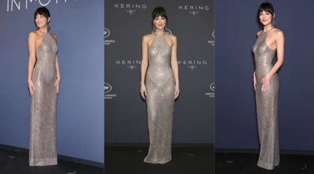 Dakota Johnson Pink Fringe Gucci Gown: A Cannes Showstopper