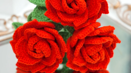 How to Make a Rose Crochet Pattern: Easy 5 Steps